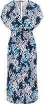 Thumbnail for your product : Prabal Gurung Twist-front Printed Silk-cady Midi Dress