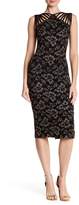 Thumbnail for your product : Dress the Population Gwen Strappy Metallic Print Bodycon Dress