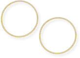 Thumbnail for your product : Fallon Cheekbone Pave Crystal Hoop Earrings
