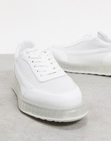 Thumbnail for your product : Joshua Sanders low top trainer with transparent sole in white