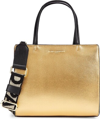 Karl Lagerfeld Paris Gold Handbags on Sale with Cash Back