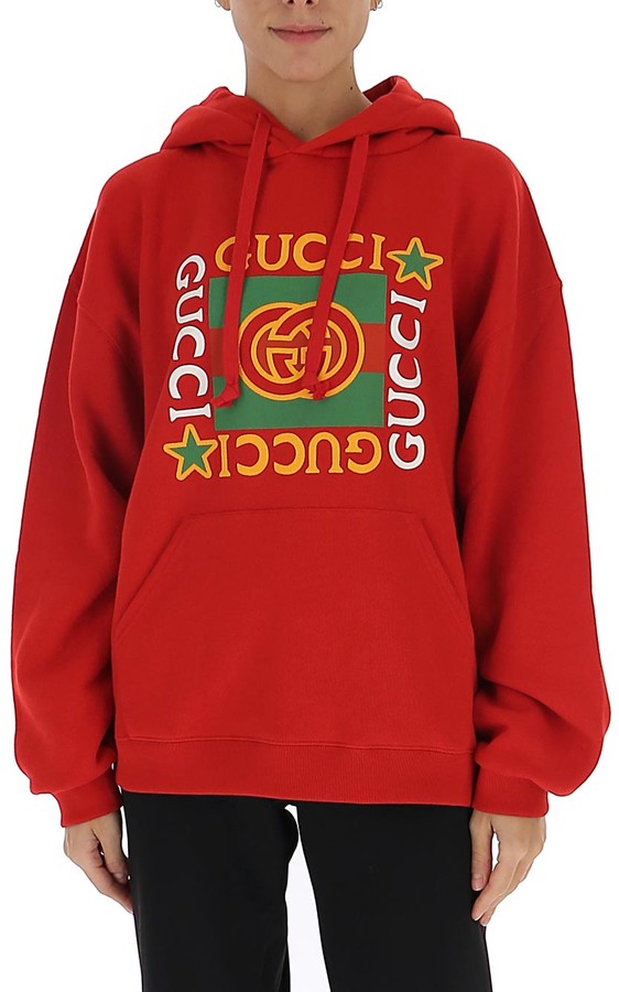 red gucci hoodie
