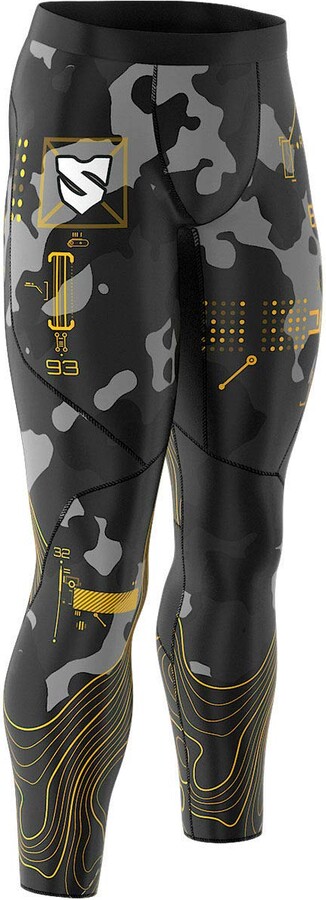 Made in Europe Men Compression Pants SMMASH Long Sport Leggings Gym Breathable and Light Fitness Tights Cross Fit Perfect for Running Antibacterial Material