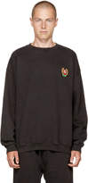 Thumbnail for your product : Yeezy Black Crest Logo Calabasas Sweatshirt