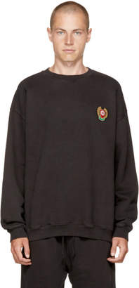 Yeezy Black Crest Logo Calabasas Sweatshirt