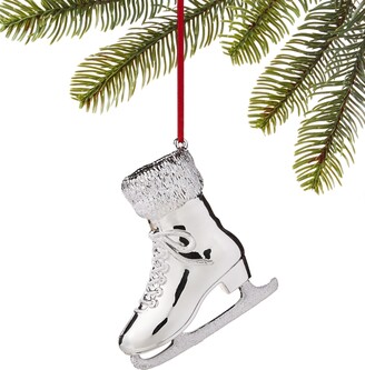 Holiday Lane Silver Bells Silver-Tone Skates Ornament, Created for Macy's