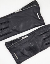 Thumbnail for your product : Aldo Rhelian leather gloves in black