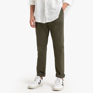La Redoute Collections Straight Cut Basic Chinos, Length 33.5"