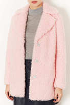Thumbnail for your product : Topshop Teddy Fur Pea Coat