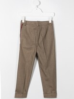 Thumbnail for your product : MonnaLisa Check-Pattern Straight-Leg Trousers