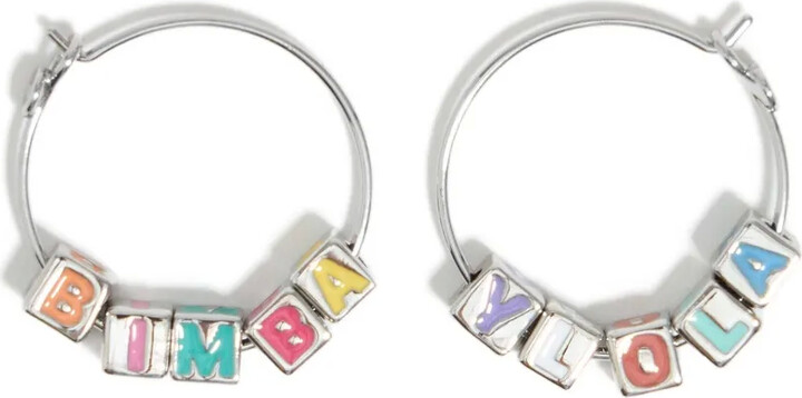 Bimba y Lola Dice-Logo Hoop Earrings