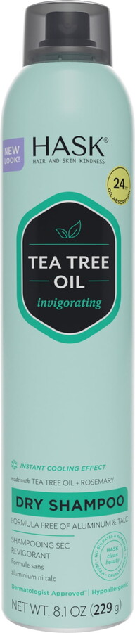 Hask Tea Tree Invigorating Dry Shampoo, 8.1oz