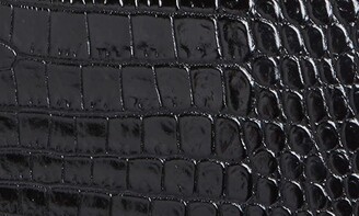Saint Laurent Medium Sunset Croc Embossed Leather Shoulder Bag