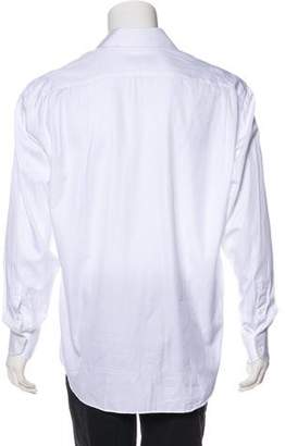 Canali Woven Button-Up Shirt
