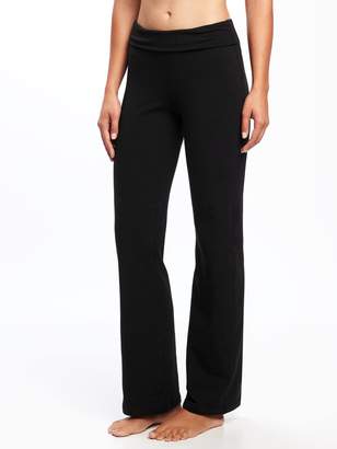 Old Navy Mid-Rise Wide-Leg Roll-Over Yoga Pants for Women