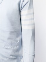 Thumbnail for your product : Thom Browne 4-Bar V-neck merino cardigan