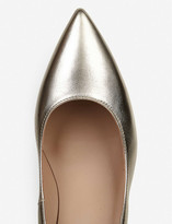 Thumbnail for your product : LK Bennett Floret stiletto metallic-leather courts
