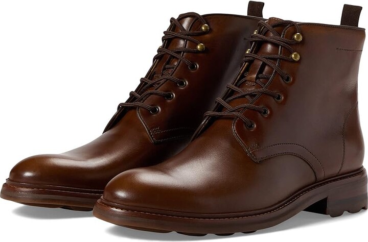 Johnston & Murphy Collection Welch Plain Toe Boots (Brandy) Men's Boots ...