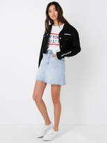 Thumbnail for your product : Stussy Keyline Stack Crop Denim Jacket