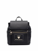 Thumbnail for your product : Love Moschino Logo-Plaque Structured Backpack