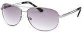 Thumbnail for your product : Kenneth Cole Reaction Men's Aviator Silver-Tone Sunglasses