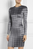 Thumbnail for your product : Alexander Wang Pinstriped plissé-satin dress