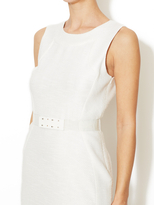 Thumbnail for your product : L'Agence Cotton Textured Belted Dress