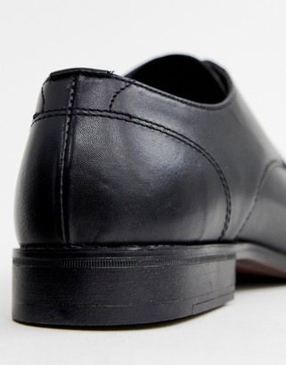 ASOS DESIGN DESIGN derby shoes in black leather