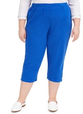 alfred dunner capris plus size
