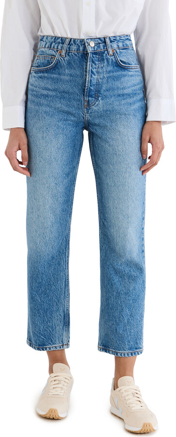 Reformation Cynthia High Rise Straight Cropped Jeans