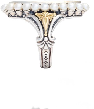 Konstantino Sterling & Cultured Pearl Marquise Ring