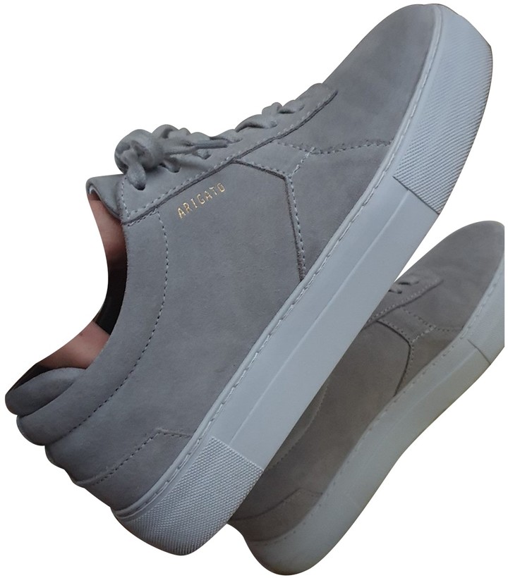 axel arigato grey suede