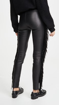 Thumbnail for your product : Sprwmn Ankle Pants with Suede Fringe