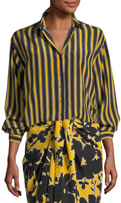 Michael Kors Collection Pajama Stripe Shirt