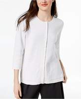 Thumbnail for your product : Eileen Fisher Organic Linen Zippered Cardigan