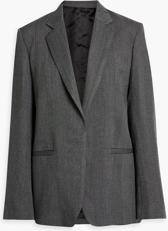 Totême Herringbone wool-blend blazer - ShopStyle