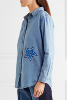 Thumbnail for your product : MiH Jeans Embroidered Denim Shirt - Mid denim