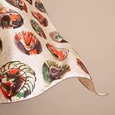 Thumbnail for your product : Burberry Pallas Heads Print Silk Square - Small