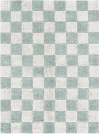 Lorena Canals Little Chefs Rectangle Gingham Hand Woven Cotton Rug