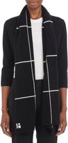 Thumbnail for your product : Lisa Perry Windowpane Check Scarf-Black
