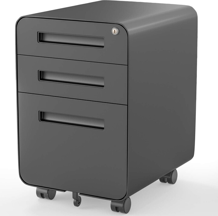 Global Pronex File 3 Drawers Mobile Filing with Lock