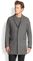 Thumbnail for your product : Vince Wool Herringbone Topcoat