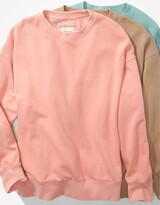 Thumbnail for your product : aerie AE Super Soft Fleece Oversized Vintage Crew Neck Sweatshirt