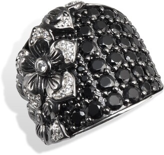 Pave Flower Ring | Shop the world's largest collection of fashion 
