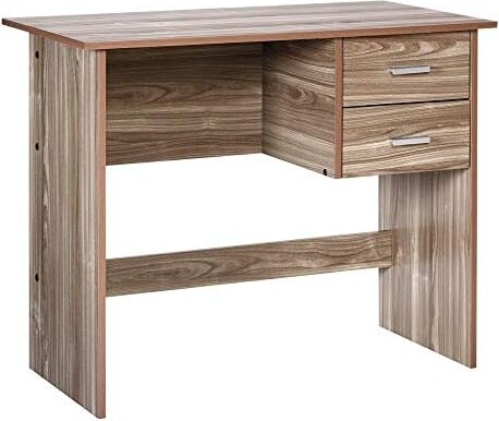 OneSpace Adina Writing Desk Walnut 2-Drawer