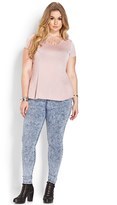 Thumbnail for your product : Forever 21 FOREVER 21+ High-Waisted Acid Wash Jeans