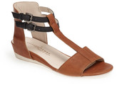 Thumbnail for your product : Latitude Femme Low Wedge T-Strap Sandal