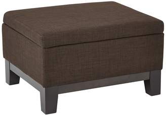 Ave Six Regent Upholstered Storage Ottoman with Reversible Tray