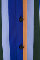 Thumbnail for your product : Diane von Furstenberg Mariah Striped Crepe De Chine Shirt