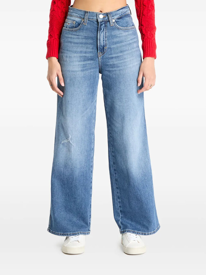Claire high-rise wide-leg jeans